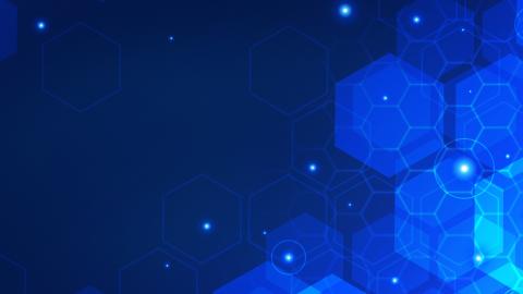 blue hex background networking